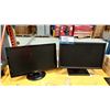 Image 1 : LOT DE 2 ÉCRANS ACER/DELL DE 22 PO, ENDOMMAGÉS