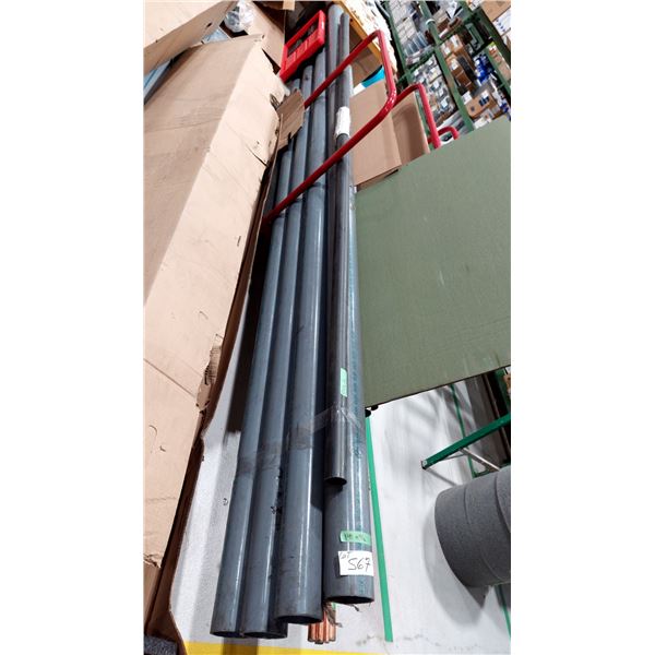 TUYAUX EN PVC DE 4 1/2 PO X 12 PI