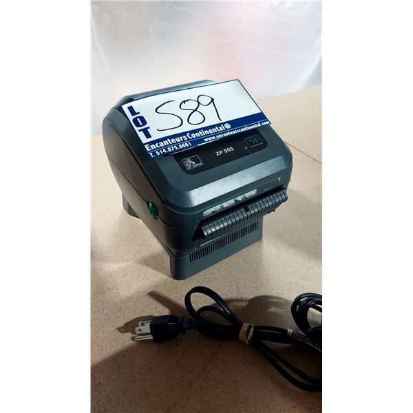 IMPRIMANTE À ÉTIQUETTES ZEBRA ZP505