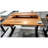 Image 1 : TABLE DE TRAVAIL EN BOIS RÉGLABLE ELECT. AVEC TABLETTE, 60 X 30 PO, HAUTEUR DE 24 À 48 PO