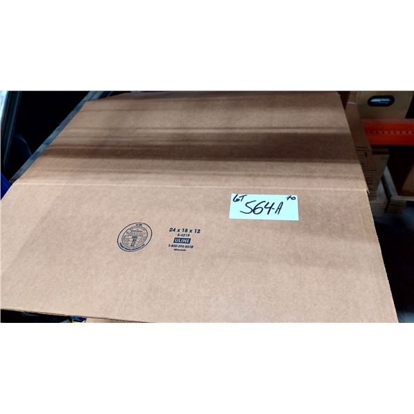 LOT DE 70 BOÎTES EN CARTON, 24 X 18 X 12 PO