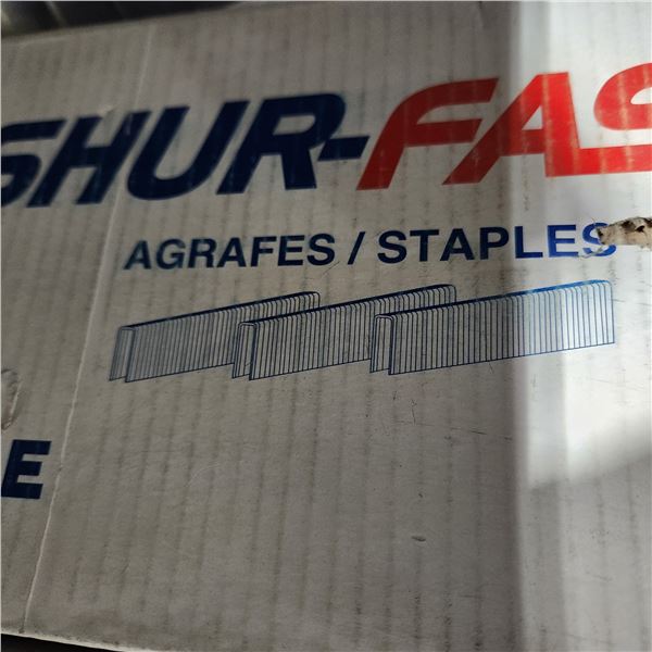 BOÎTES DE 5 000 AGRAFES GALVANISÉES SHUR-FAST S50-015SP, 3/8 PO