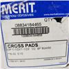 Image 2 : BOITE DE 99 MERIT 80-GRIT ABRASIVE CROSS PADS, 1-1/2" × 1-1/2" × 1/2"