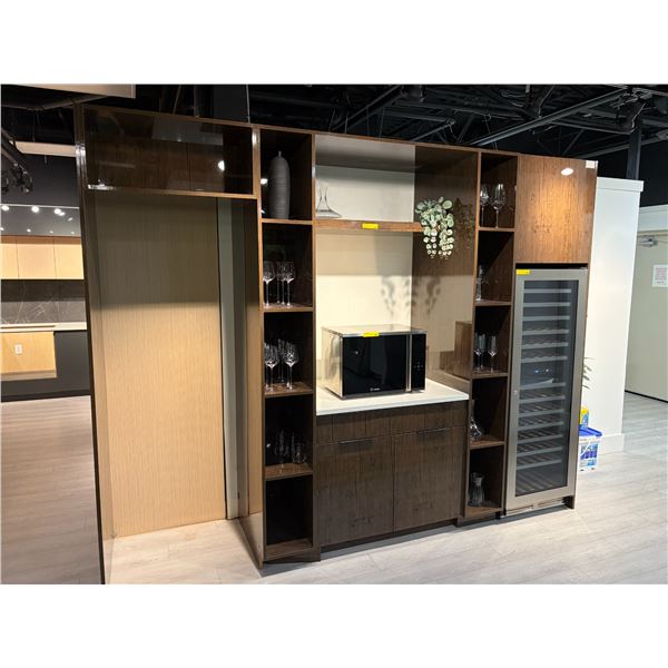 Stone countertop and Cabinet Set (bidder responsible for disassembly & removal) (contents not includ