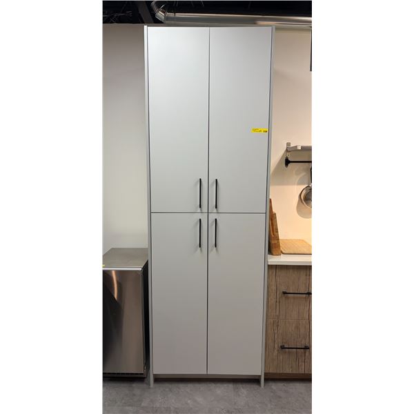 Approx. 8ft tall 4 door cabinet - approx. 2.5ft wide x 3ft depth (contents not included)