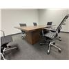 Image 2 : Large Woodgrain Laminate Conference Table