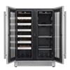 Image 2 : BNIB - Cavavin 66 Bottle Stainless Steel Beverage Center, RV: $2,059 - Model V-87WBVC