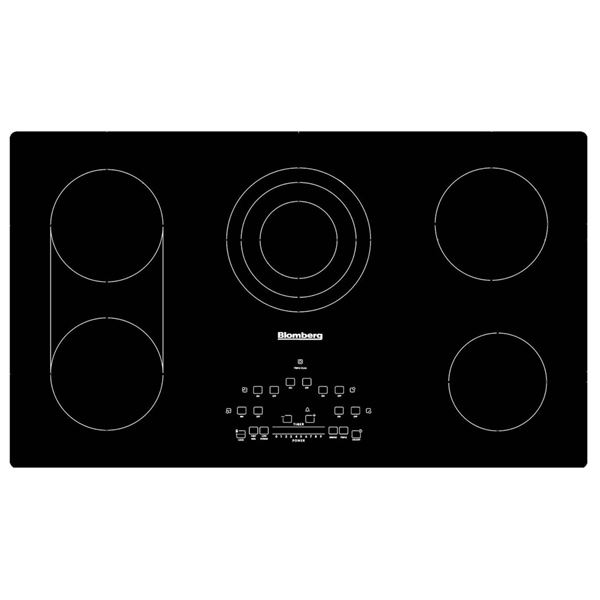 BNIB - Blomberg 36" Electric Cooktop 5 Radiant Heating Zones, Black, RV: $1,499 - Model CTE36500