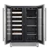 Image 2 : BNIB - Cavavin 66 Bottle Stainless Steel Beverage Center, RV: $2,059 - Model V-87WBVC
