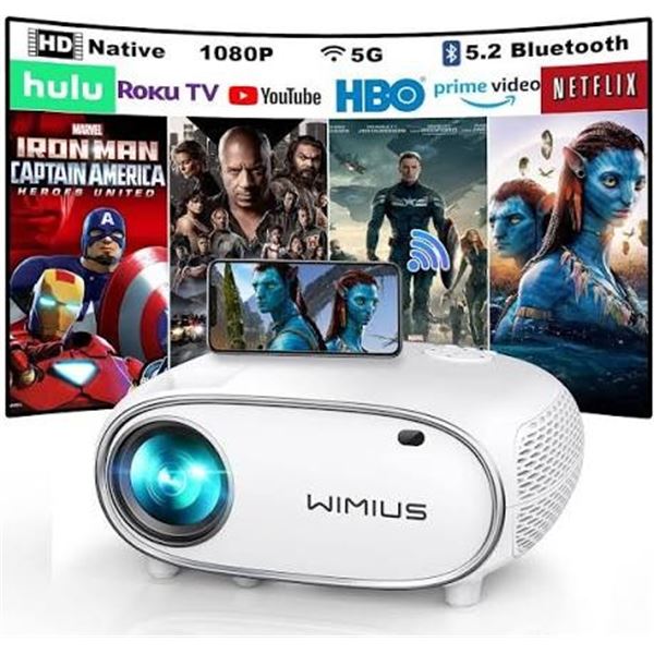 (Lillooet) -  Wimius Video Projector P60 - Open Box Return (Tested)