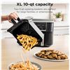 Image 2 : (Lillooet) -  Ninja Foodi 10 QT 6-in-1 DualZone Smart XL Air Fryer, 2 Independent 5QT Baskets, Smart
