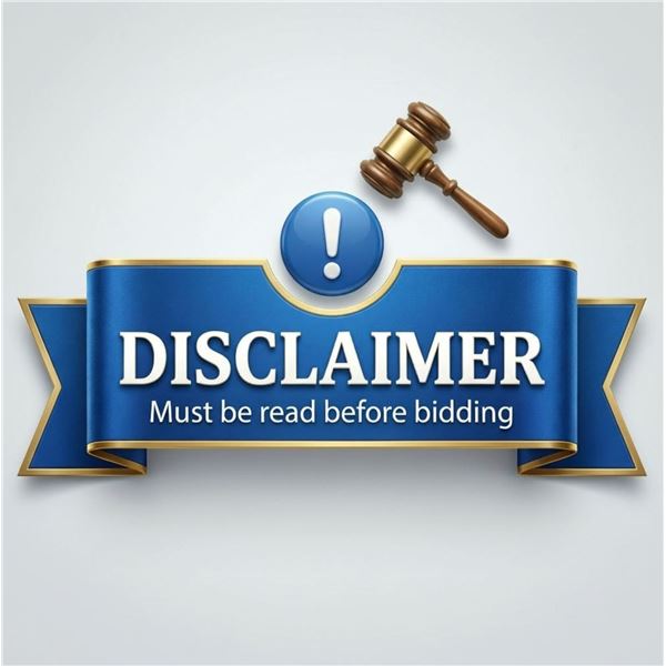 CONDITIONS OF SALE - Read before Bidding!