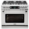 Image 1 : BNIB - Capital 36" Dual Fuel Range w/ 6 Open Burners Gas Type: Natural Stainless Steel (new in box) 
