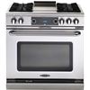Image 1 : BNIB - Capital 36" Dual Fuel Range w/ 4 Open Burners + 12" Griddle, Built-In Rotisserie, Self Clean 