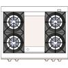 Image 3 : BNIB - Capital 36" Dual Fuel Range w/ 4 Open Burners + 12" Griddle, Built-In Rotisserie, Self Clean 