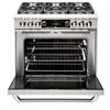 Image 4 : New Capital 36" Dual Fuel Range w/ Griddle, Built-In Rotisserie, Self Clean MSRP $14,169 Model CSB36