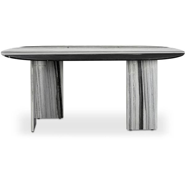 Celia Dining Table (Oval - Panda Marble 72x40x30" - PICK UP AT 2635 Lillooet St, Vancouver, BC V5M 4
