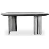 Image 1 : Celia Dining Table (Oval - Panda Marble 72x40x30" - PICK UP AT 2635 Lillooet St, Vancouver, BC V5M 4