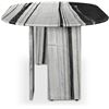 Image 2 : Celia Dining Table (Oval - Panda Marble 72x40x30" - PICK UP AT 2635 Lillooet St, Vancouver, BC V5M 4