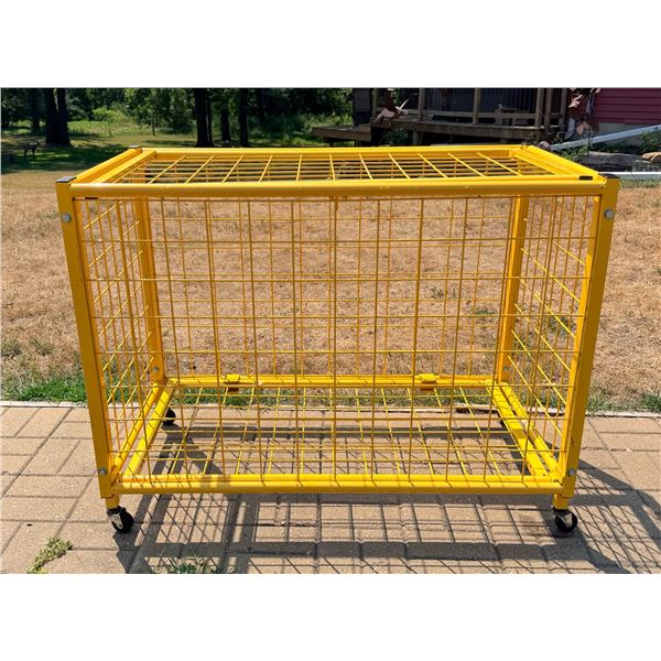 CHAMPION SPORTS FULL SIZE LOCKABLE BALL STORAGE LOCKER ON WHEELS