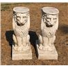 Image 1 : WINGED LION (OR GRIFFIN) ARCHITECTURAL PEDESTAL STANDS/TABLE BASES