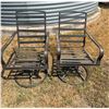 Image 13 : OUTDOOR PATIO HIGH-BACK SWIVEL ROCKER CHAIRS, PAIR