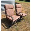 Image 8 : OUTDOOR PATIO HIGH-BACK SWIVEL ROCKER CHAIRS, PAIR