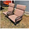 Image 9 : OUTDOOR PATIO HIGH-BACK SWIVEL ROCKER CHAIRS, PAIR