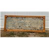Image 1 : LARGE ANTIQUE, DISTRESSED EMBOSSED METAL CEILING TILE - CUSTOM FRAMED