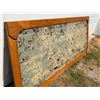 Image 2 : LARGE ANTIQUE, DISTRESSED EMBOSSED METAL CEILING TILE - CUSTOM FRAMED