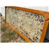 Image 3 : LARGE ANTIQUE, DISTRESSED EMBOSSED METAL CEILING TILE - CUSTOM FRAMED