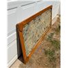 Image 7 : LARGE ANTIQUE, DISTRESSED EMBOSSED METAL CEILING TILE - CUSTOM FRAMED