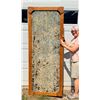 Image 8 : LARGE ANTIQUE, DISTRESSED EMBOSSED METAL CEILING TILE - CUSTOM FRAMED