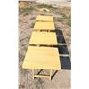 Image 6 : SOLID WOOD FOLDING TV TRAY TABLE SET WITH A STORAGE STAND