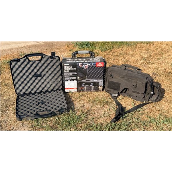 GUN AND RANGE BAGS - ONE IS NEW, NEVER USED!