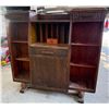 Image 3 : ANTIQUE SIDE-BY-SIDE SECRETARY DESK AND BOOKCASE