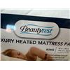 Image 9 : BEAUTYREST LUXURY HEATED MATTRESS PAD - KING SIZE; NEW, NEVER USED!