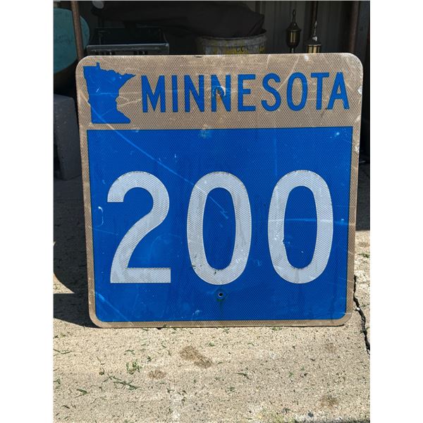 MINNESOTA HIGHWAY RETIRED SIGN FOR STATE HIGHWAY 200