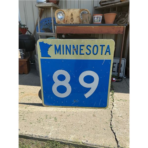 MINNESOTA HIGHWAY RETIRED SIGN FOR STATE HIGHWAY 89