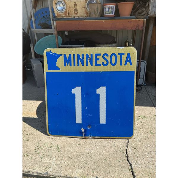 MINNESOTA HIGHWAY RETIRED SIGN FOR STATE HIGHWAY 11