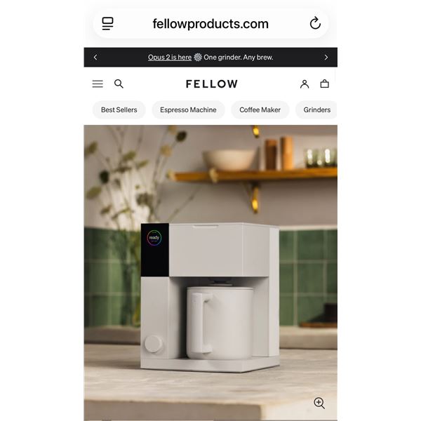 FELLOW AIDEN PRECISION COFFEE MAKER –  $399 VALUE! - NEW, NEVER USED!