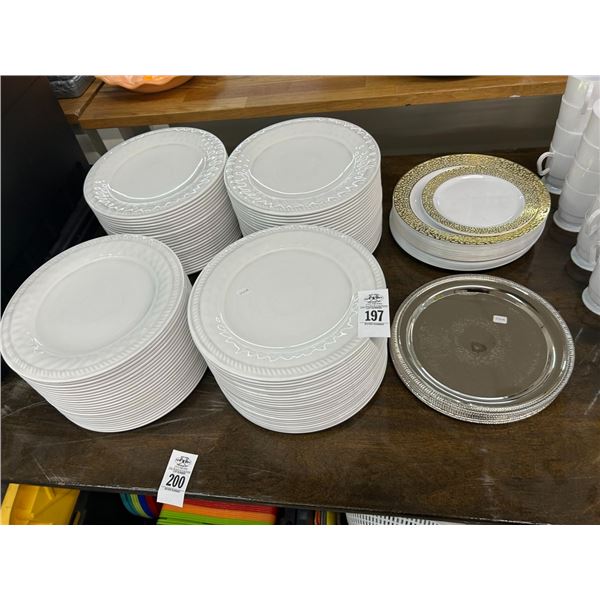 Plastic Dishes, Mugs, Utensils