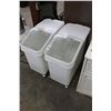 Image 2 : Bakermark Rolling Ingredient Bins - Pair