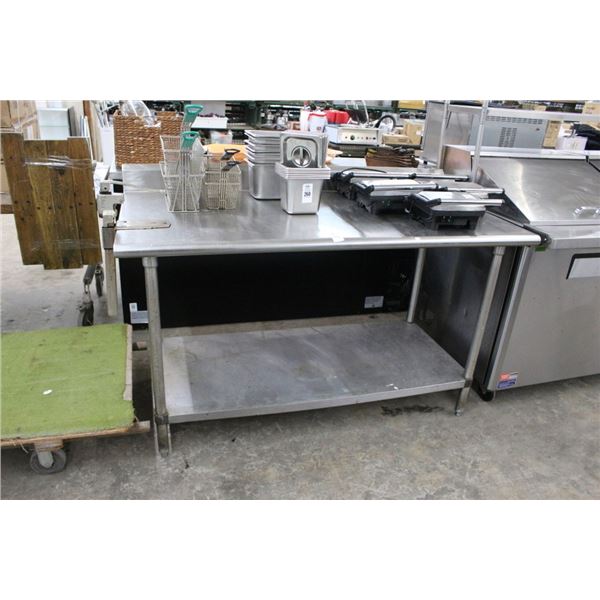 SS  5' Table Backsplash, Undershelf, Can Opener