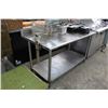 Image 2 : SS  5' Table Backsplash, Undershelf, Can Opener