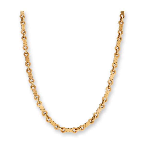 Cartier 18K Gold Infinity Link Chain Necklace, circa 1969