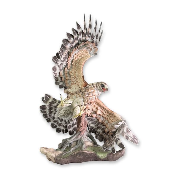 Boehm Red Shouldered Hawk Porcelain Sculpture Model 40251
