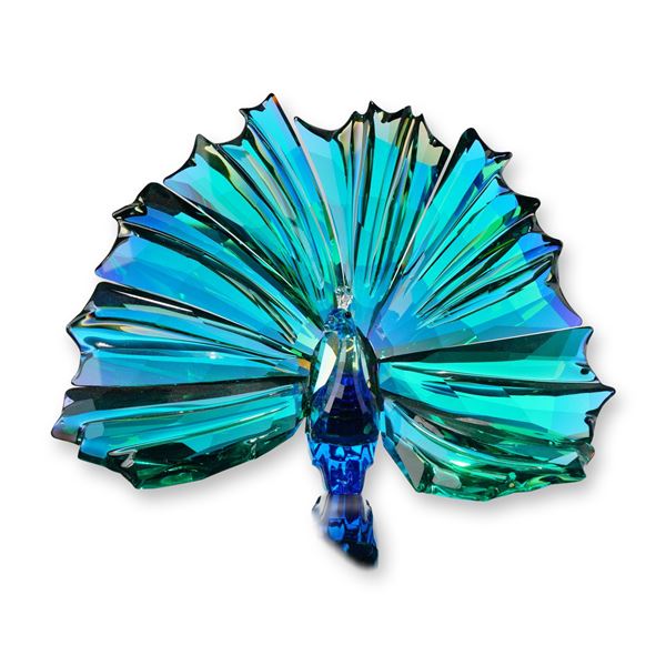 Swarovski 2015 SCS Annual Edition Crystal Figurine, Arya Peacock