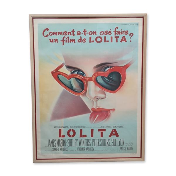 Roger Soubie (French 1898-1984) Original 1962 French Lolita Movie Poster