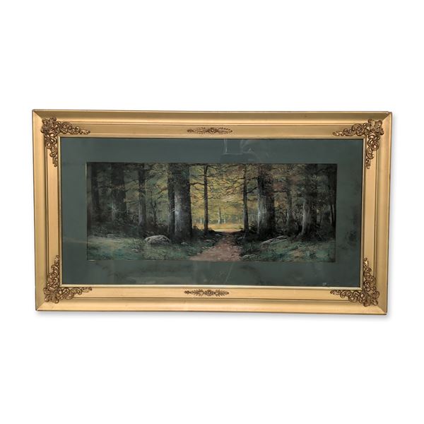 American School, 20th Century, 'Woodland Path'